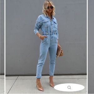 VICI Loreto Denim Jumpsuit - Size Small